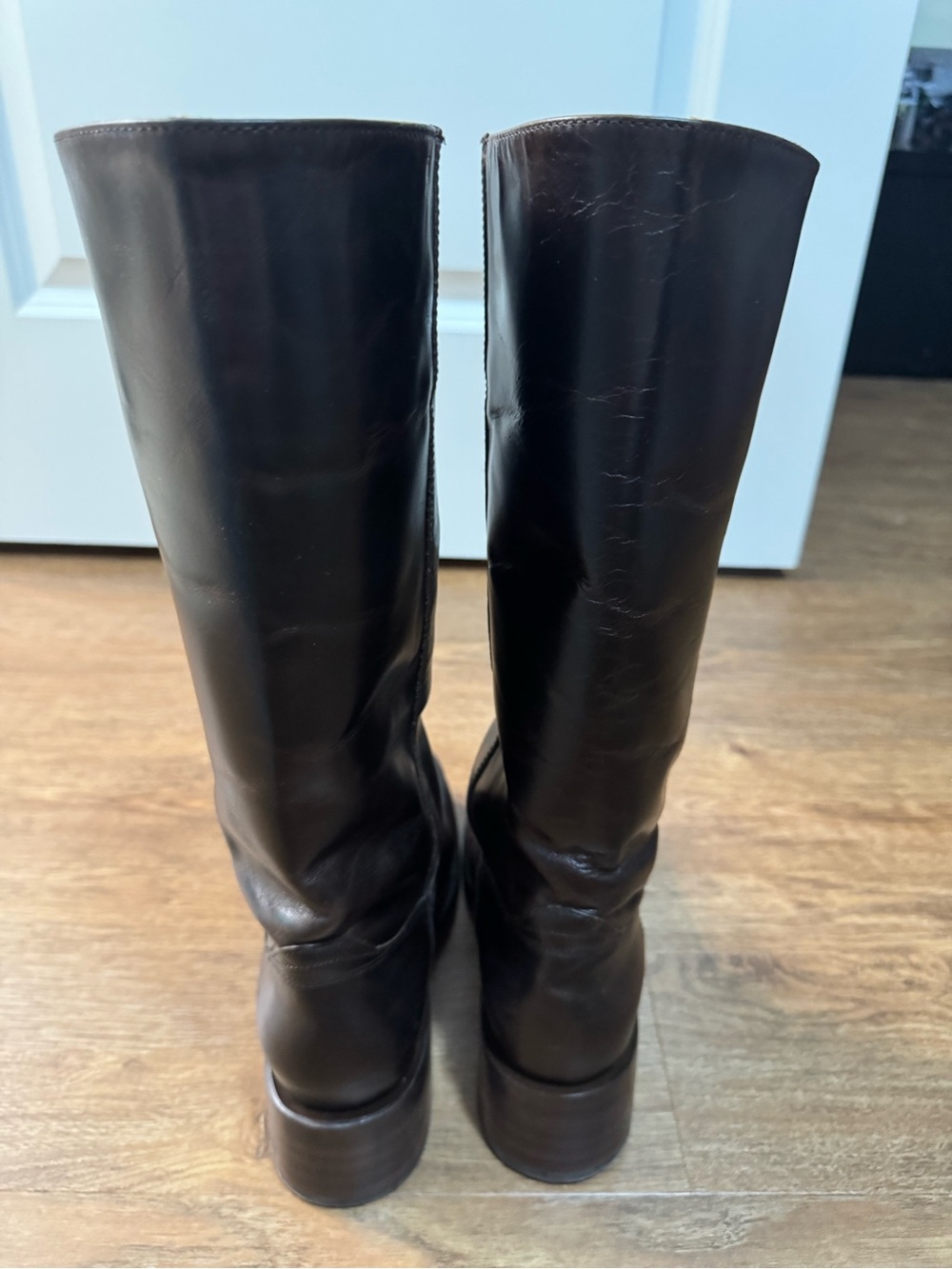 Frye Campus 14L Tall Leather Boots - Bourbon - Picture 3 of 7